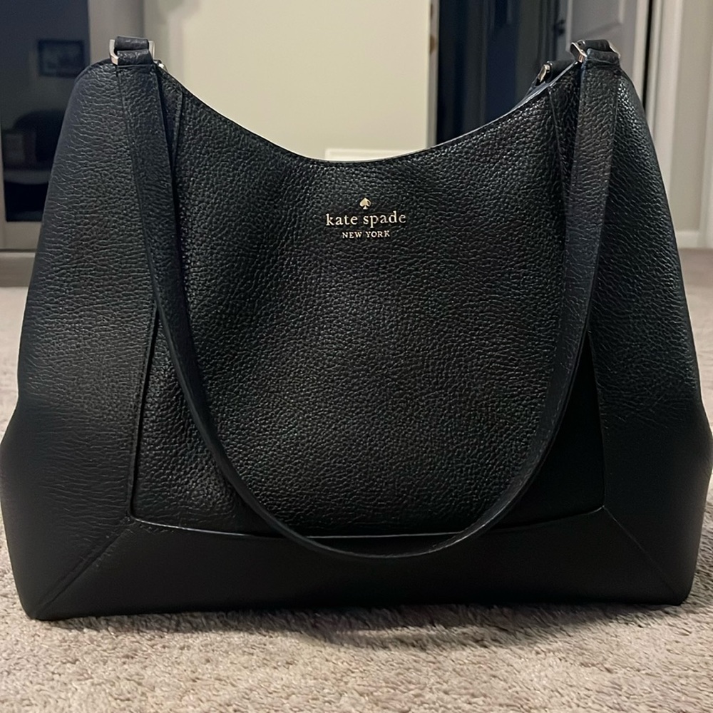 NWOT kate spade Black Pebbled Leather Purse
